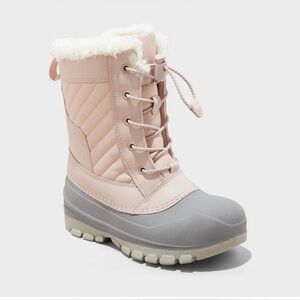 🩷🩷Kids  Pink and Gray Winter Boots🩷🩷